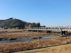 渡良瀬橋と浅間山