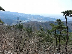 織姫山、行道山展望