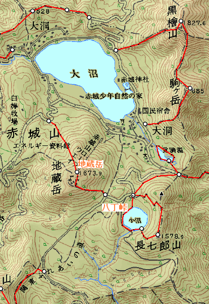 地蔵岳マップ