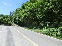 道路反対側の登山口